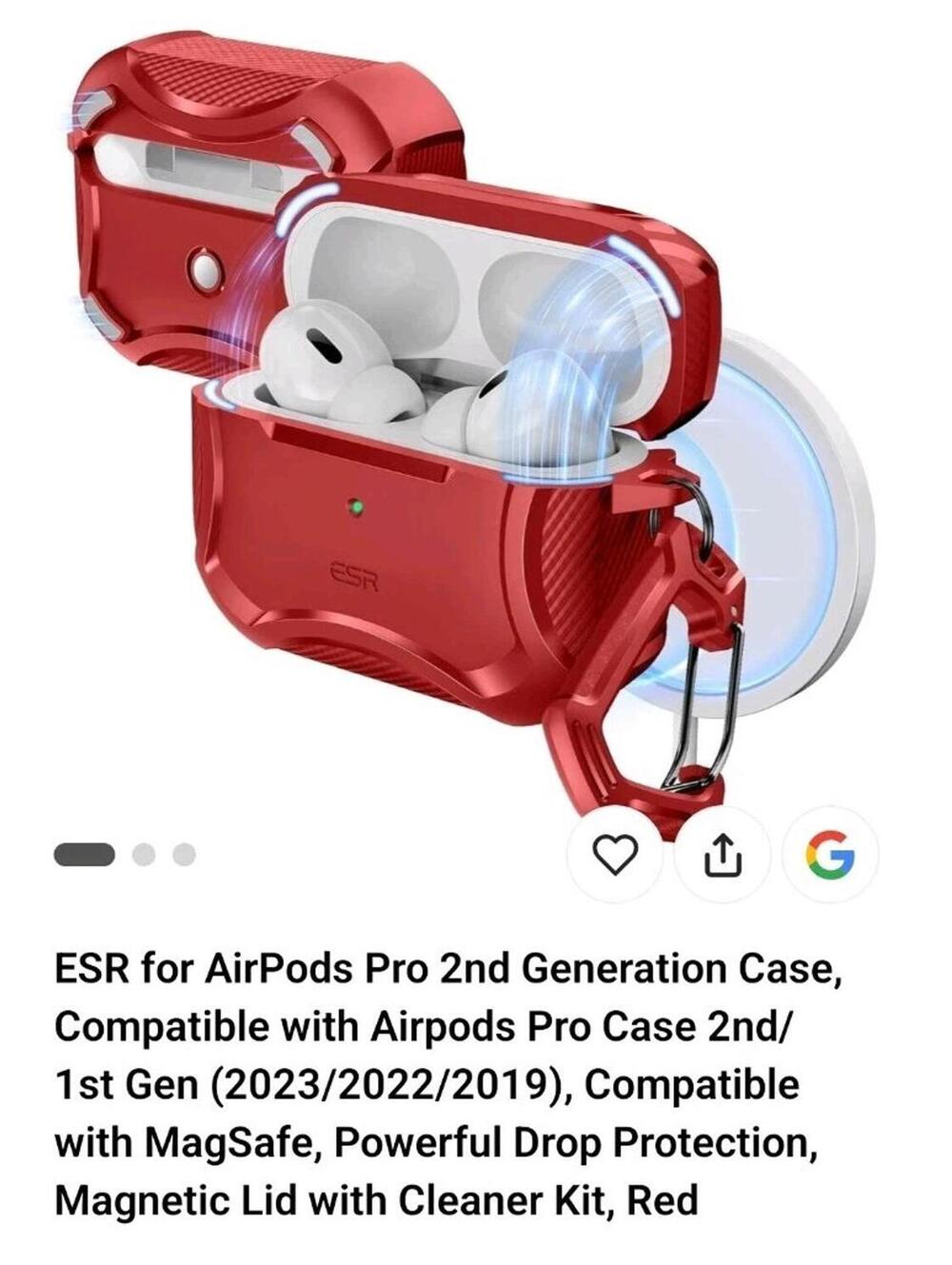 ESR for AirPods 4 Case, Compatible with AirPods 4th Generation Case (2024), Comp